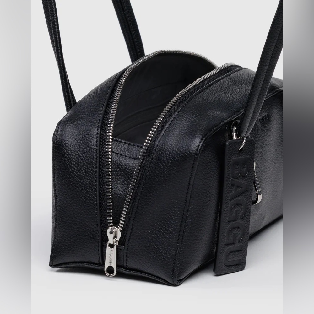 Baggu Small Recycled Leather Bowler Bag - Picture 4 of 5